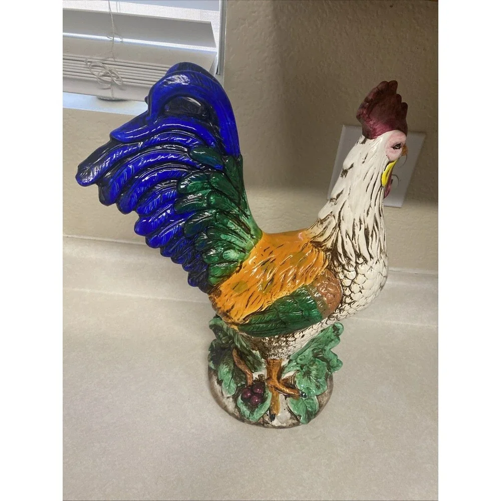 Beautiful Three Hands Corp Large Ceramic Rooster